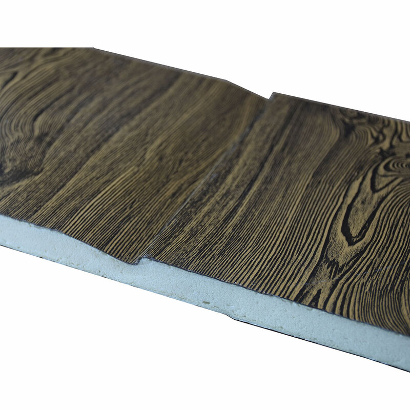 50 Quadratmetern 16mm * 380mm * 3800mm Metall Abstellgleis Panel Holz Vene Dekorative Außen Innen Decke board Haus Usage