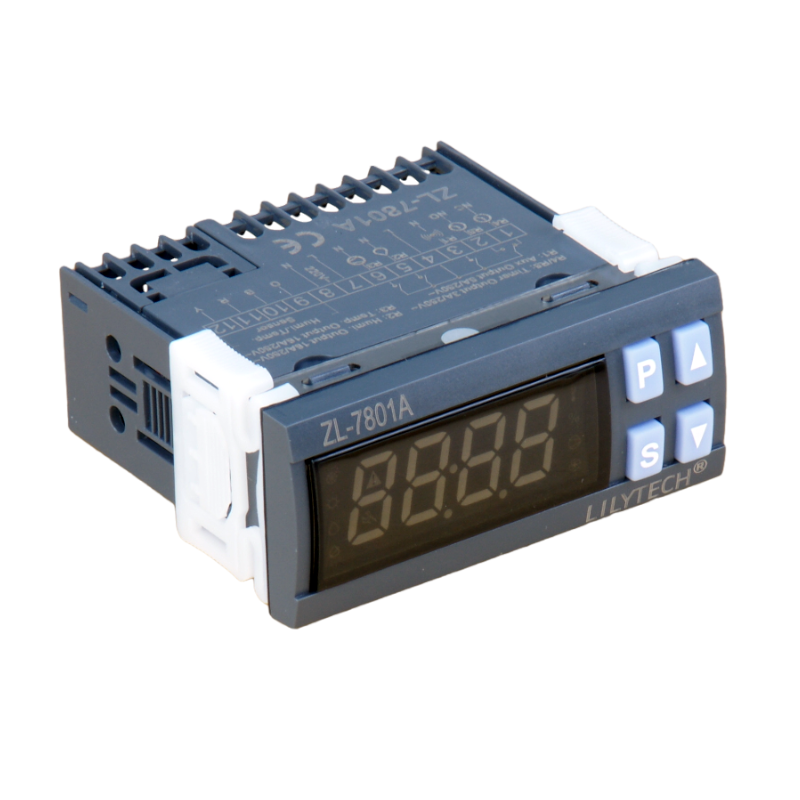 ZL-7801A, 100-240Vac, Dua Pengontrol Kelembaban Suhu Output 16A, Hygrostat Termostat, dengan Output Pengatur Waktu untuk Baki Telur