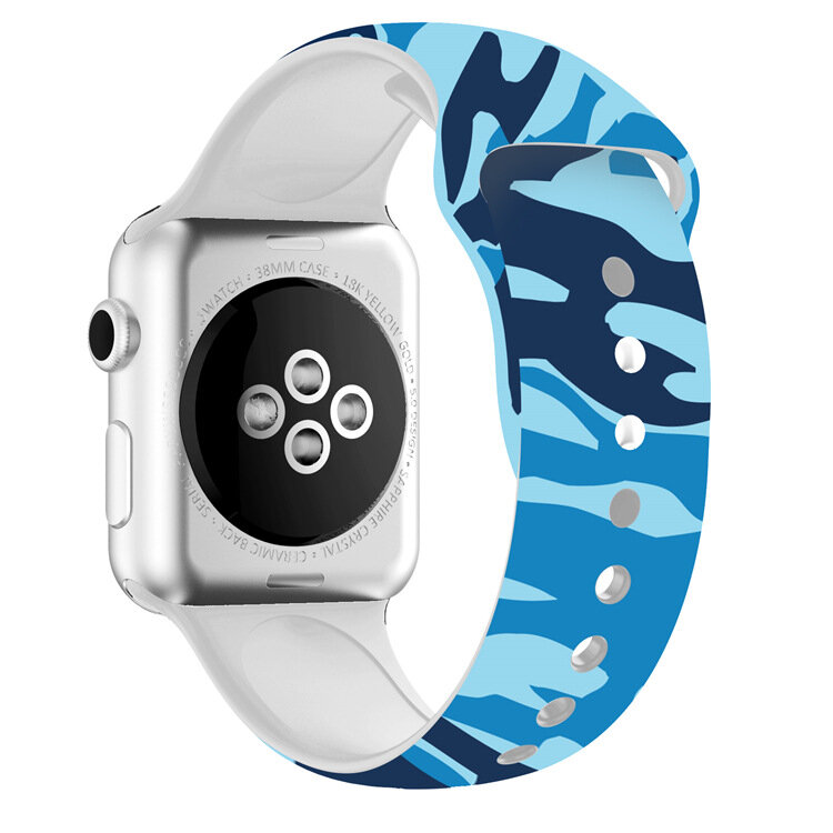 Stampato Strap per apple watch 5 4 band 44 millimetri 40 millimetri iwatch 5 4 3 2 1 fascia 42 millimetri 38 millimetri di Sport braccialetto in silicone cinghia da polso Accessori