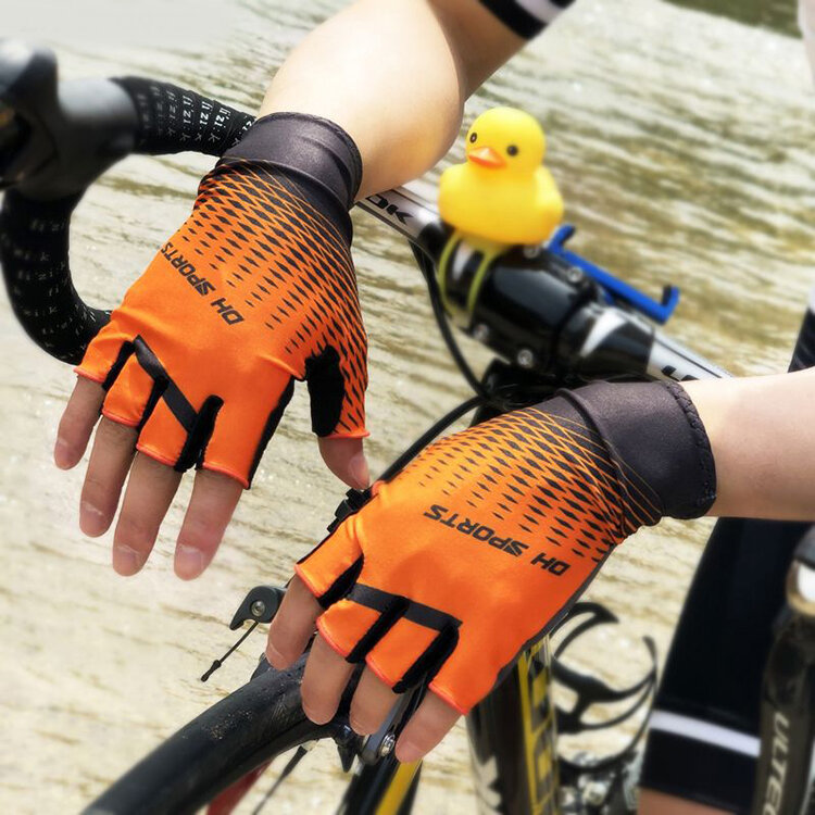DH-sportowe rękawiczki rowerowe pół palca męskie damskie letnie sportowe odporne na wstrząsy rękawice rowerowe żelowe rękawiczki do roweru górskiego Guantes Ciclismo