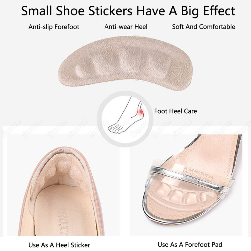Siliconen Pads Voor Vrouwen Schoenen Antislip Inserts Zelfklevende Voorvoet Hak Gel Inlegzolen Voor Hakken Sandalen anti-Slip Voet Pad