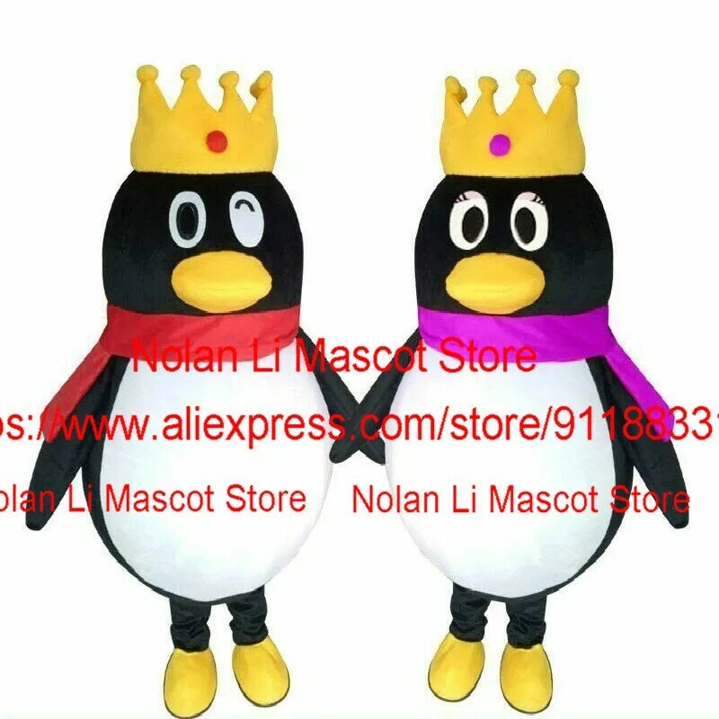 Hete Verkoop Pinguïn Mascotte Kostuum Cartoon Sset Cosplay Volwassen Maat Verkleedkleding Halloween Kerst Verjaardagsfeest 1113