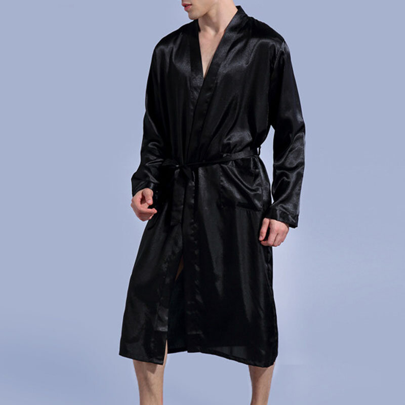 여름 가을 남성 목욕 가운, 8XL 7XL 6XL, 흉상 138cm 플러스 사이즈, 얇은 스타일 잠옷, 파자마, 남자 잠옷