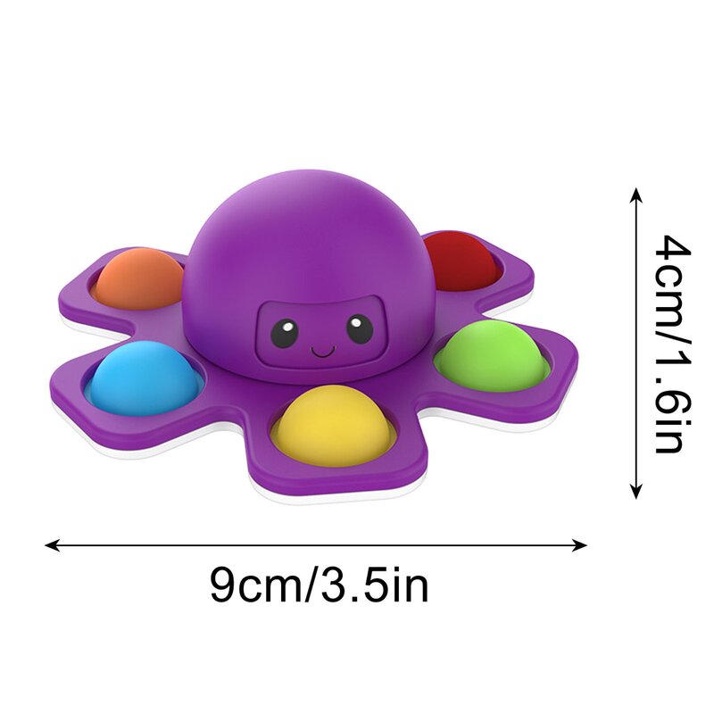 1 sztuk nowy anty stres Push Bubble Fidget Spinner zmiana twarzy zabawka sensoryczna Push popete Spiner Stress Relief zabawki typu Fidget dla dzieci