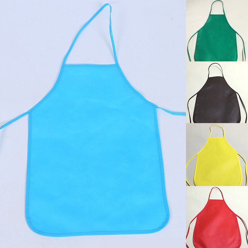 Unisex Colorful Children Aprons Waterproof Non-Woven Fabric Painting Pinafore Kids Apron for Activities Art Painting Craft Apron