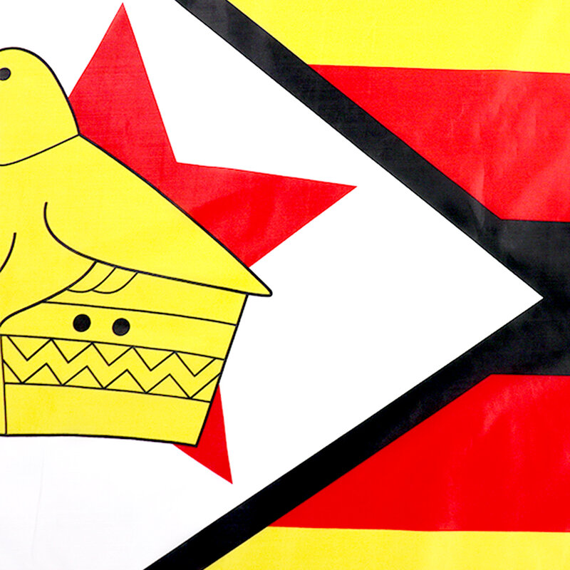 장식용 황동 그로밋 3X5 Ft 짐바웨 깃발, 깃발