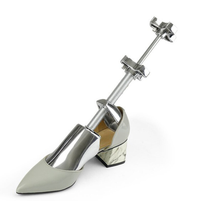 1 セットユニセックスアルミニウム合金靴靴ストレッチャ靴ツリーシェイパー女性の男性の金属靴ツリー