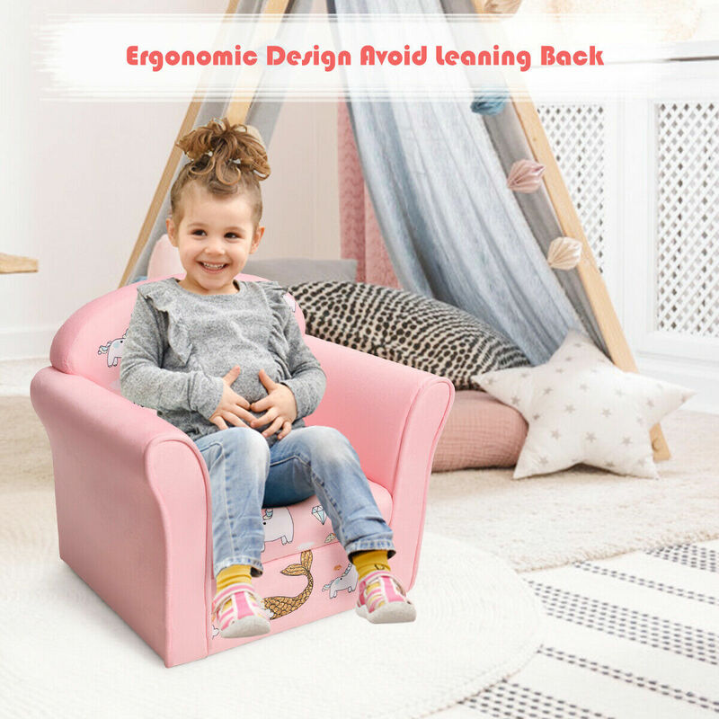 子供用の伸縮性のあるアームレスト付きのマーメイドソファ,幼児用家具,hw65602