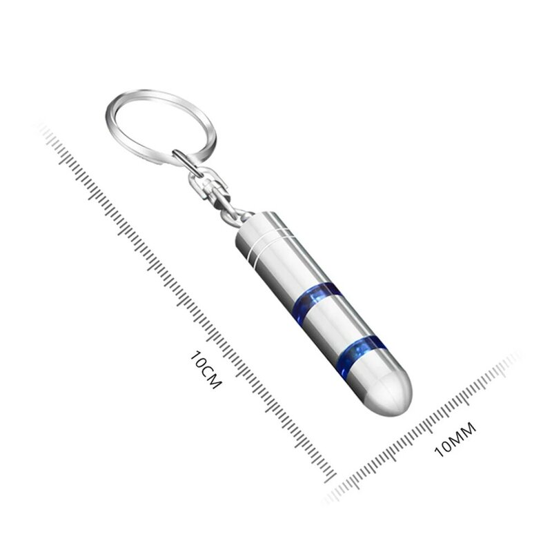 Anti-Static Keychain Car Body Static Eliminator Discharger High-Voltage Portable Key Ring with LED Light Interior Accessories
