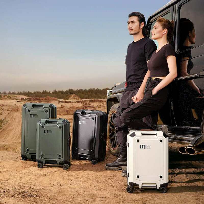 Koper bagasi 20/24 inci, koper bagasi baru, kunci TSA, koper perjalanan, koper kabin, bagasi troli dengan roda putar