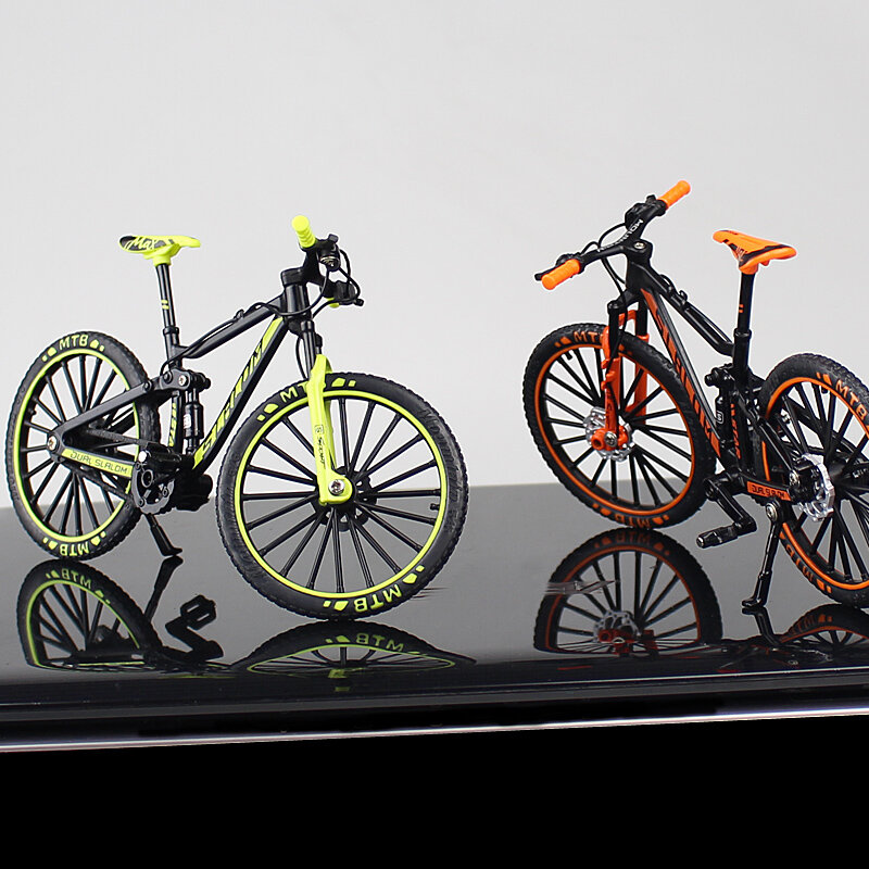 Skala 1:10 metalowy rower ze stopu zabawkowy model wyścigowy Cross Mountain Bike kopia kolekcja Diecast prezent dla dzieci do postawienia w domu pokaż
