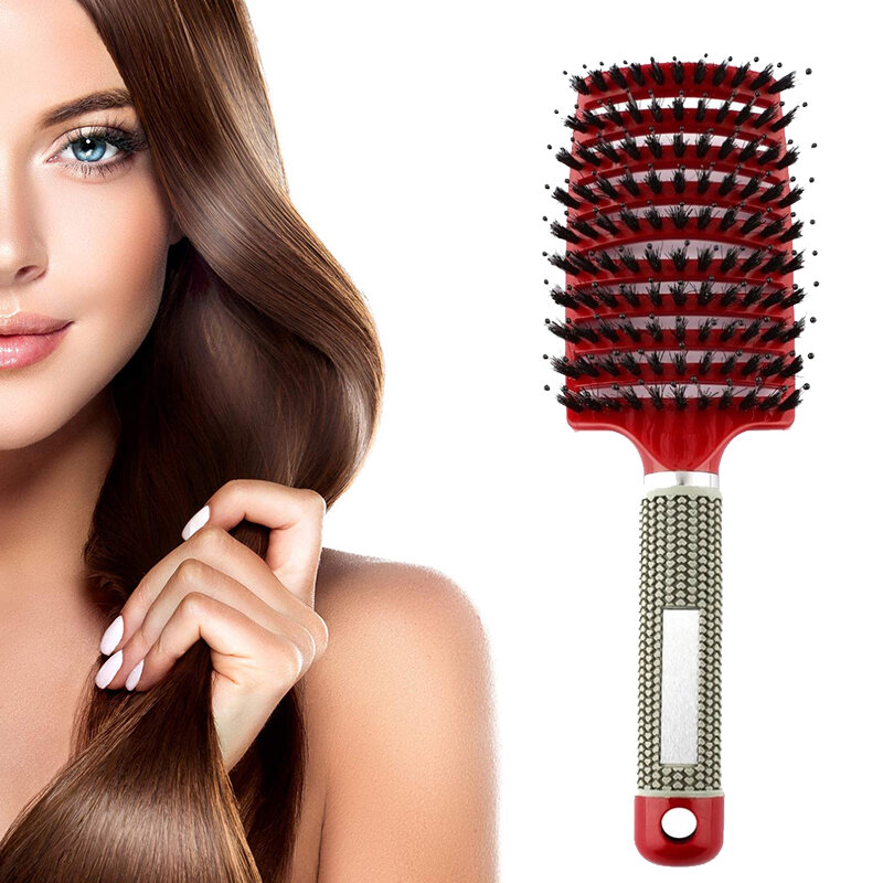 10pcs Women Hair Scalp Massage Comb Wet Curly Detangle different style silver hair comb Acrylic Plastic hair brushes