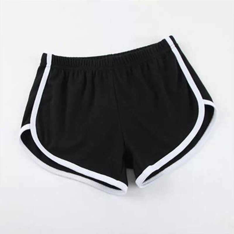 DICLOUD-pantalones cortos informales de cintura elástica para mujer, Shorts blancos y negros de cintura alta, ropa Sexy Harajuku para playa, 2024