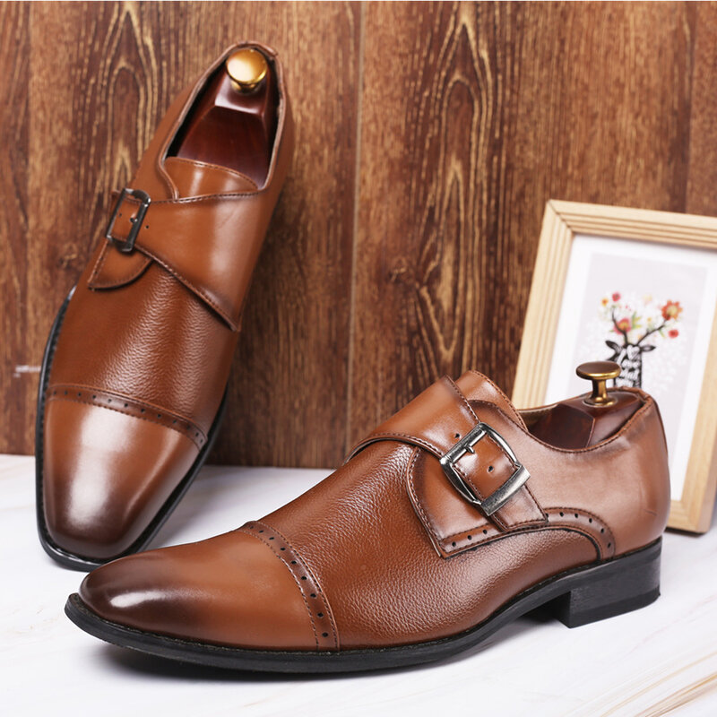 Dress Shoes Men Oxford Patent Leather Men's Dress Shoes Business Shoes Men Oxford Wedding Shoes Zapatos Altos De Hombre