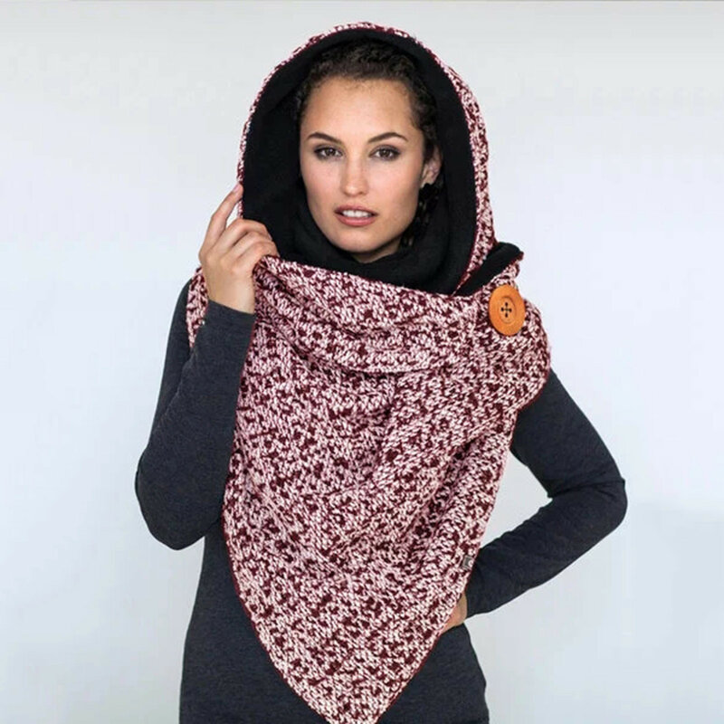 2023 moda inverno das mulheres botão de impressão quente scarfs casual feminino macio envoltório cachecóis outono senhoras xales babador foulard femme