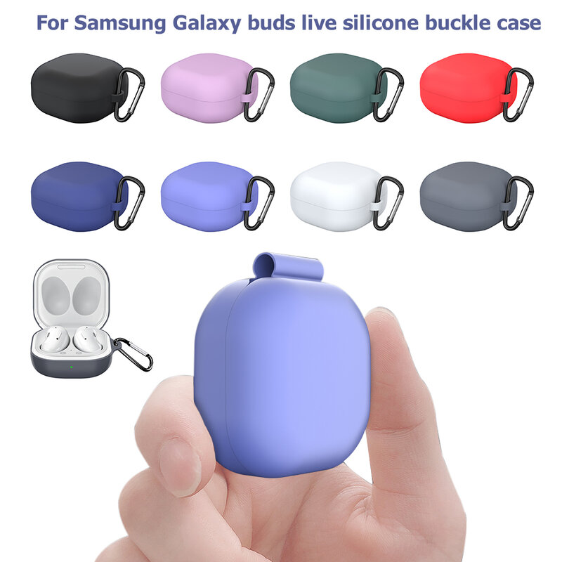Capa de Silicone macia para Samsung Galaxy Buds 2 Pro, Buds Live FE, Buds Live, Capa, Funda
