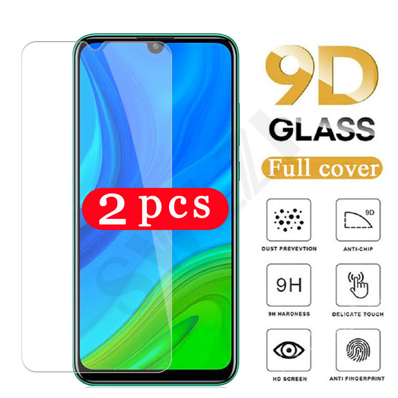 Película protectora HD para Huawei p smart 2021 2020 Z S pro 2019 plus 2018, protector de pantalla de vidrio templado para teléfono, 2-1 Uds.
