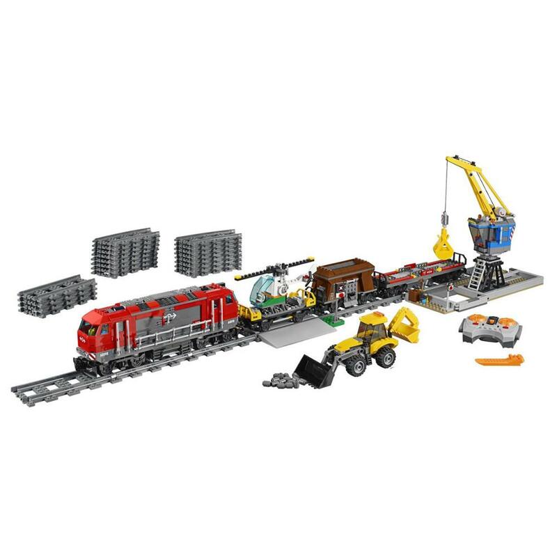 82009 82008 Technic Remote Control Blocks City The Heavy-haul Train Building Blocks kits Educational Toys 21005 60052 60098