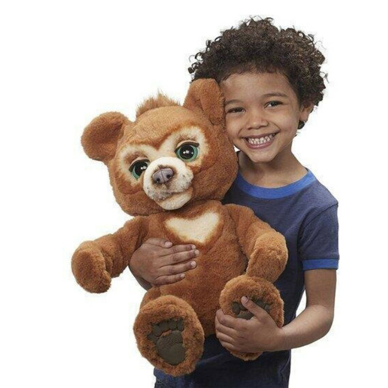 40/25cm bonito urso brinquedos para crianças curioso urso interativo brinquedo de pelúcia carregado urso bonito ano novo presentes brinquedos para meninas