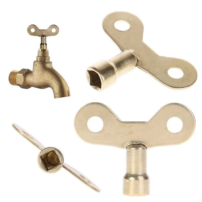 Tap Core Radiator Plumbing Hole Bleed Square Socket Keys Solid Iron For Venting Air Stopkeys and Water Cuts for Bathrooms