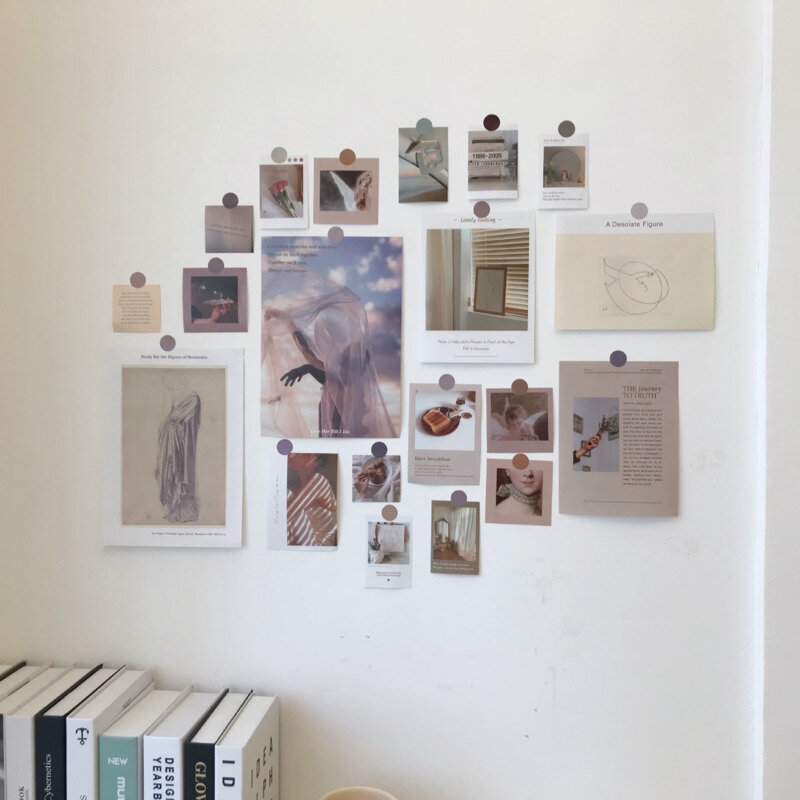 Ins Setting Sun postal, tarjeta decorativa de arte Retro, póster pequeño, fondo creativo Diy, pegatina de pared, 20 hojas