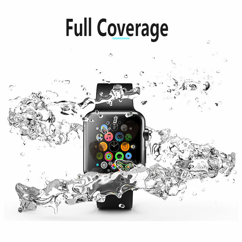 화면 보호기 clear full coverage iwatch 4 용 보호 필름 40mm 44mm apple watch 용 강화 유리 3 2 1 38mm 42mm