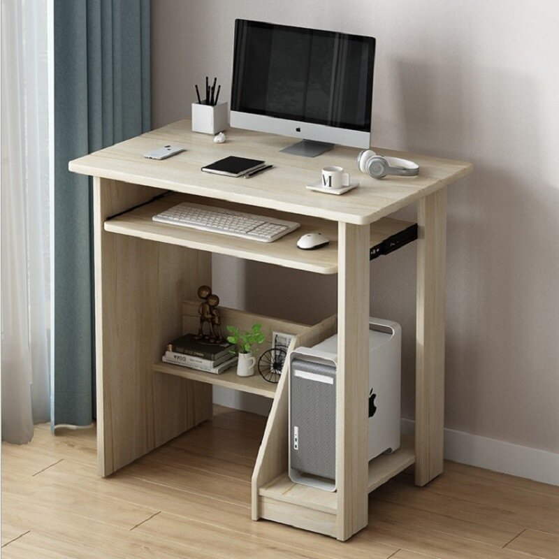 Bureau d'ordinateur moderne simple avec clavier, bureau de chambre à coucher, bureau de pompage, bureau d'étude, bureau de dortoir