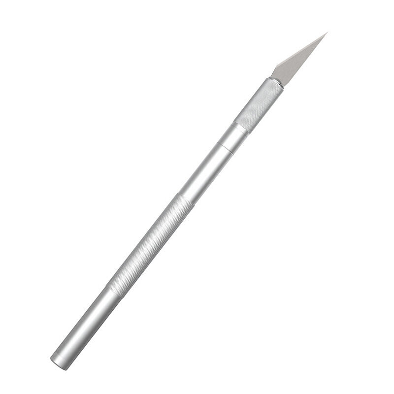 Kit de ferramentas de faca de bisturi de metal cortador de gravura escultura faca antiderrapante segurança corte de papel artesanato escultura ferramentas
