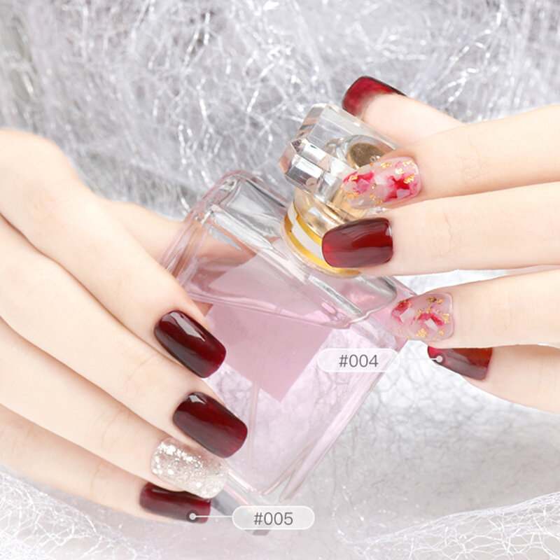 УФ-Гель-лак SKVP, серия Cherry Red, чистые цвета, маникюрный лак для самостоятельного дизайна ногтей, Гель-лак, Базовое покрытие для дизайна ногтей, дизайн ногтей