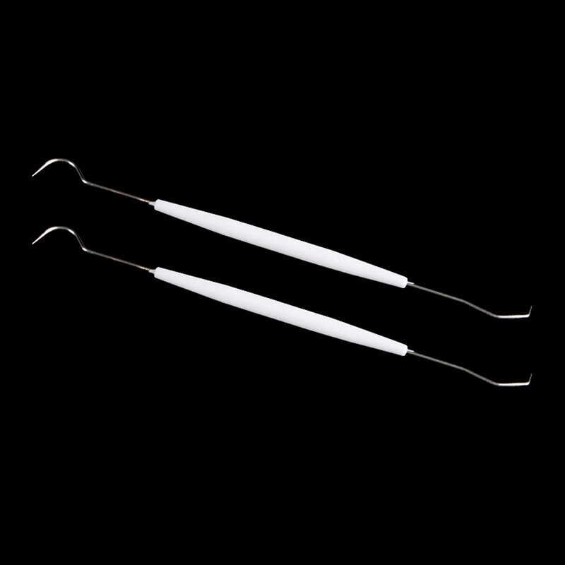 10 шт./лот двойные концы стоматологический инструмент для чистки зубов из нержавеющей стали