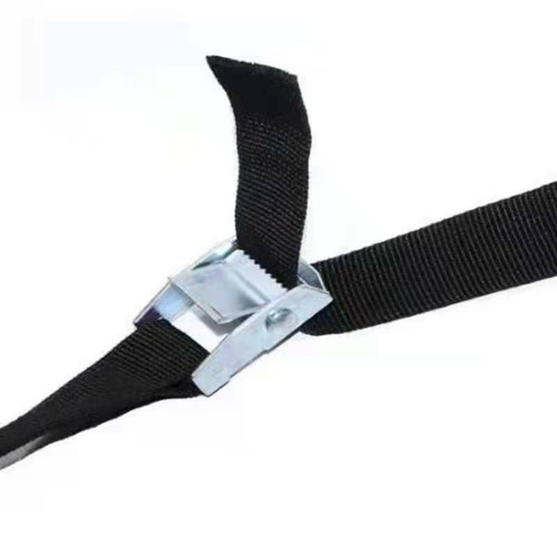 New 6M*25mm Black Tie Down Strap Strong Ratchet Belt Luggage Bag Cargo Lashing With Metal Buckle Dropshipping