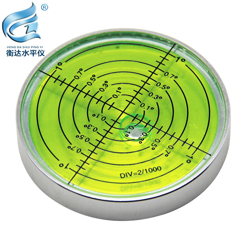 Magnetic high-precision circular level gauge bubble 6012 metal level gauge size 60 * 12mm