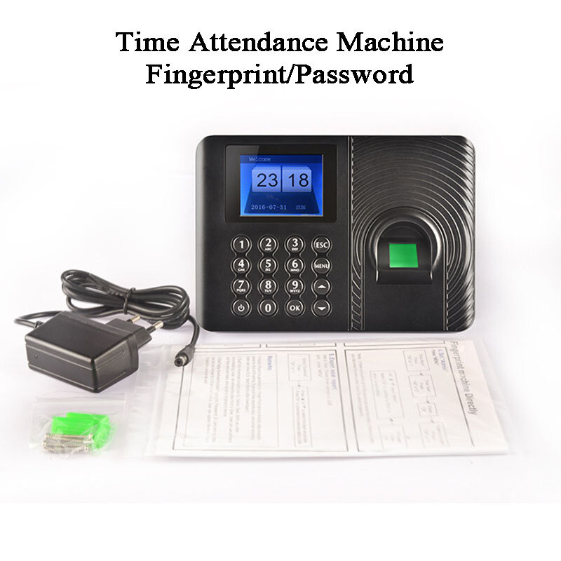 1000 benutzer Büro Biometrische Fingerprint Zeit Teilnahme Maschine Code USB disk Excel export Empolyee Anerkennung Recorder