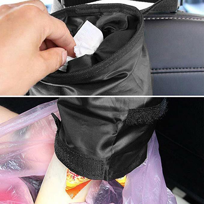 Huihom, bolsa Universal para colgar basura en el asiento del coche, bolsa de basura lavable para el coche, bolsa de basura para el coche, bolsa de basura para el coche de 14,2x7,1 pulgadas