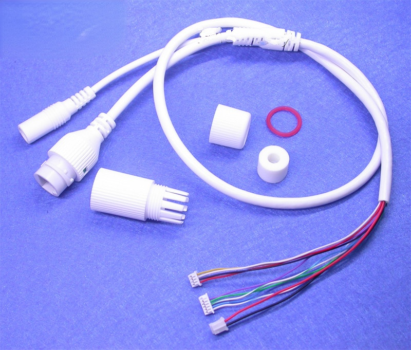 LAN cable for CCTV IP camera board module extra wires for POE Mid-Span type 4/5(+) 7/8(-) power supply