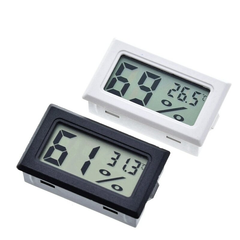 Tzt Miniatuur Digitale Lcd-Scherm Indoor Handige Temperatuursensor Hygrometer Thermometer Hygrometer