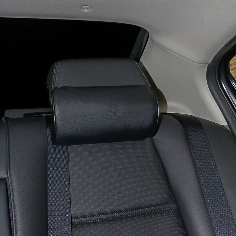 1 szt. Stylowy fotel samochodowy poduszka pod kark ochrona PU Auto zagłówek wsparcie odpoczynek podróżny samochód wygodny zagłówek poduszka pod kark