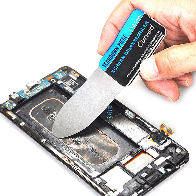 Tarjeta de acero inoxidable LCD herramienta de apertura de pantalla desmontaje de teléfono móvil herramienta de reparación para reparación de Smartphone