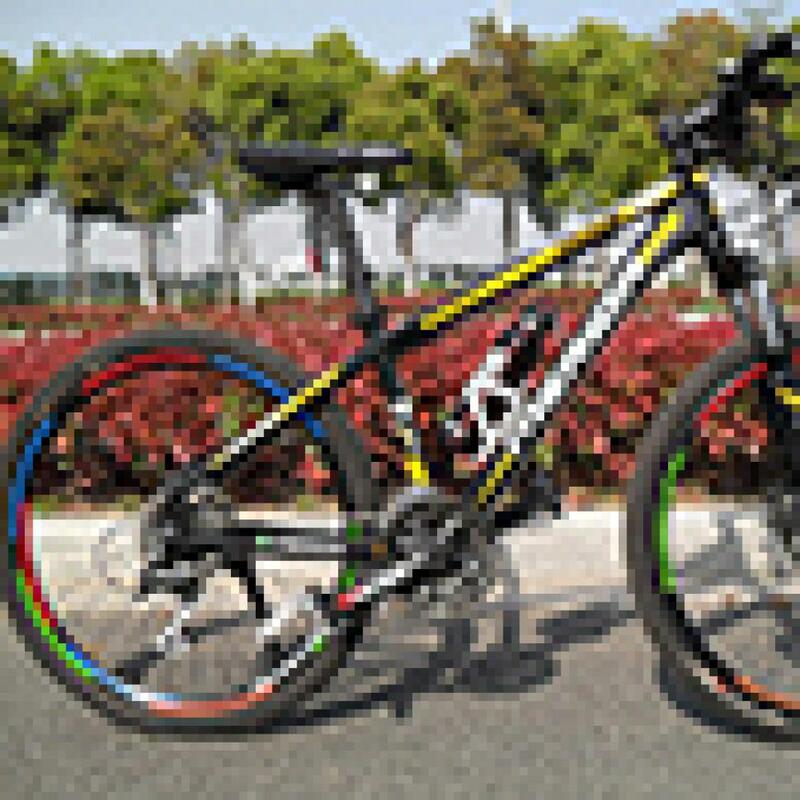 1pc bicicleta aro da roda adesivo fluorescente mtb bicicleta adesivo ciclismo aro da roda adesivos reflexivos decalque ciclismo accessori