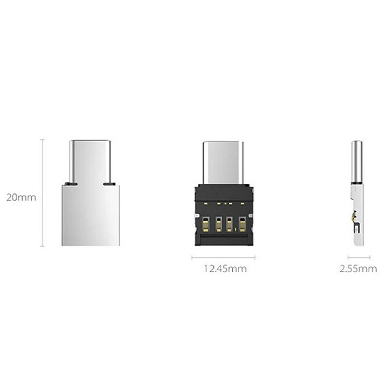 Connecteur USB 3.1 type-c USB-C mâle vers USB femelle OTG, adaptateur convertisseur pour tablette Android, téléphone, clé USB disque U
