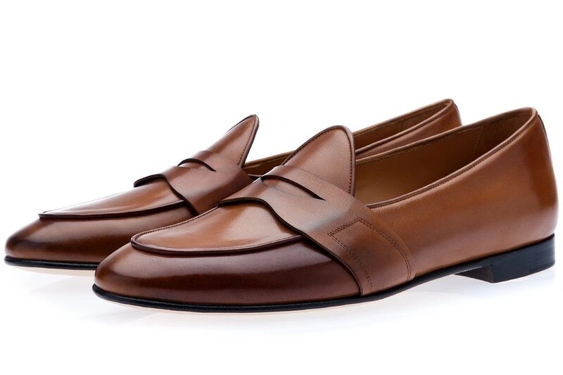 Skóra PU dla mężczyzn modne buty na niskim obcasie buty wsuwane sukienka półbuty wiosna botki Vintage Classic męskie CasualLP361