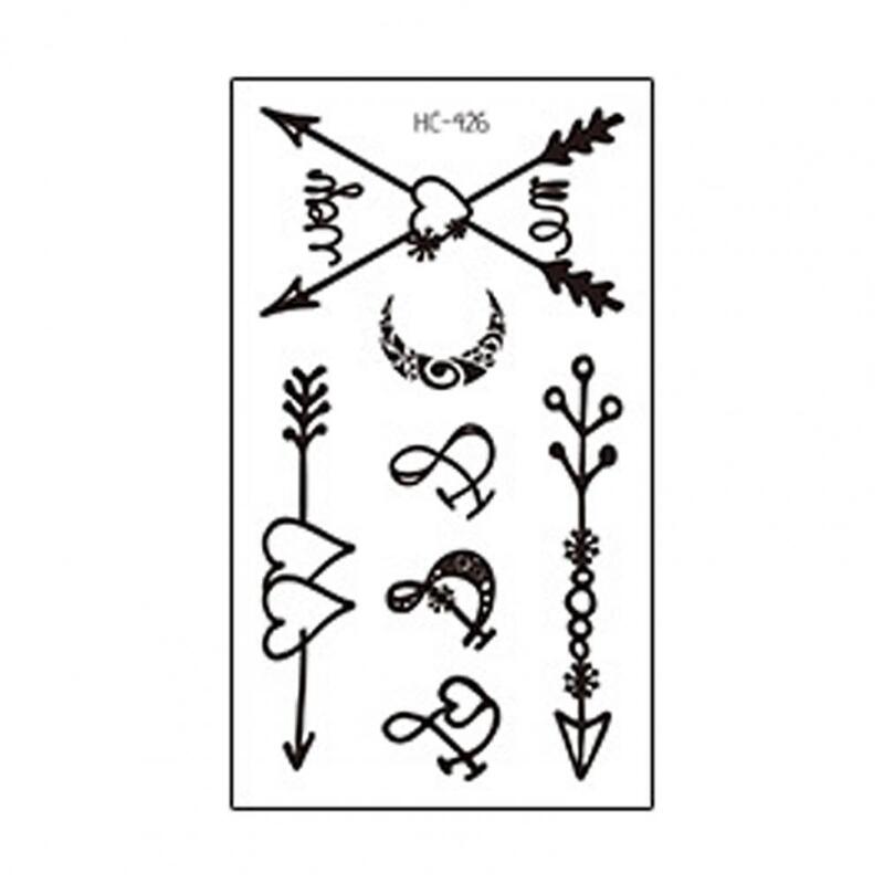 Модная Временная тату-наклейка, водостойкая Освежающая бумага для рук и ног, украшение для боди-арта, наклейки с имитацией татуировки