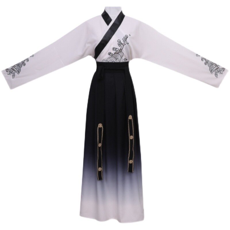 Traje masculino hanfu tradicional, roupa tang, estilo chinês, fantasia japonesa para festa, cosplay, festival