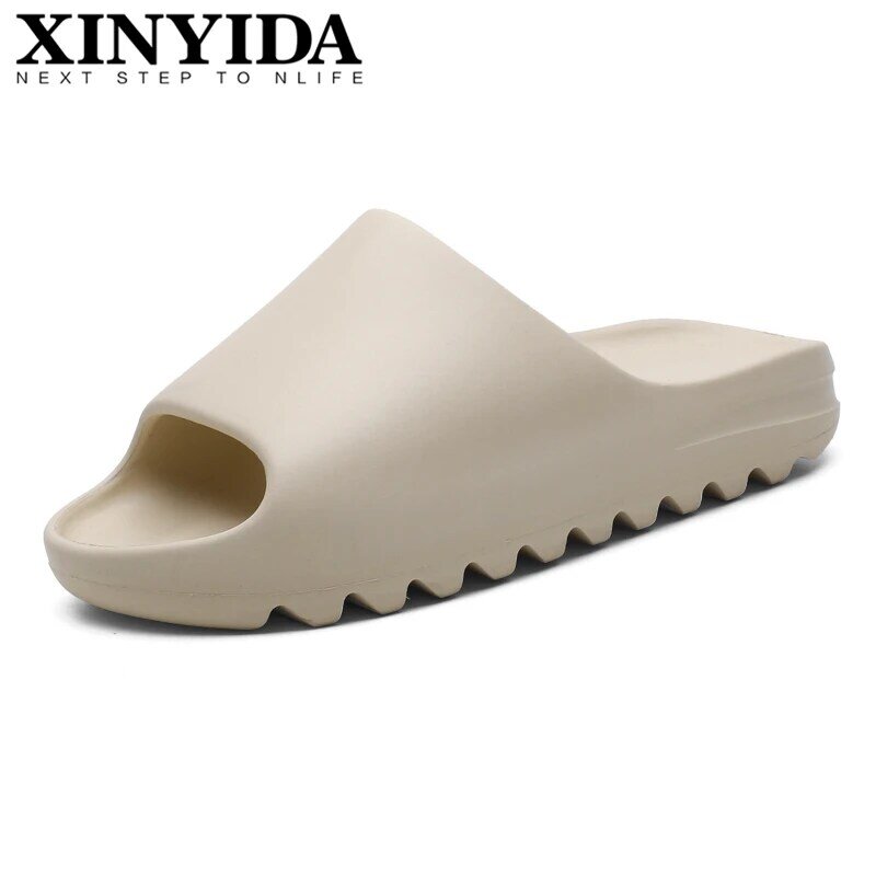 YZY – sandales de plage respirantes et Cool pour hommes, pantoufles légères, os blanc, grande taille 35-46, été