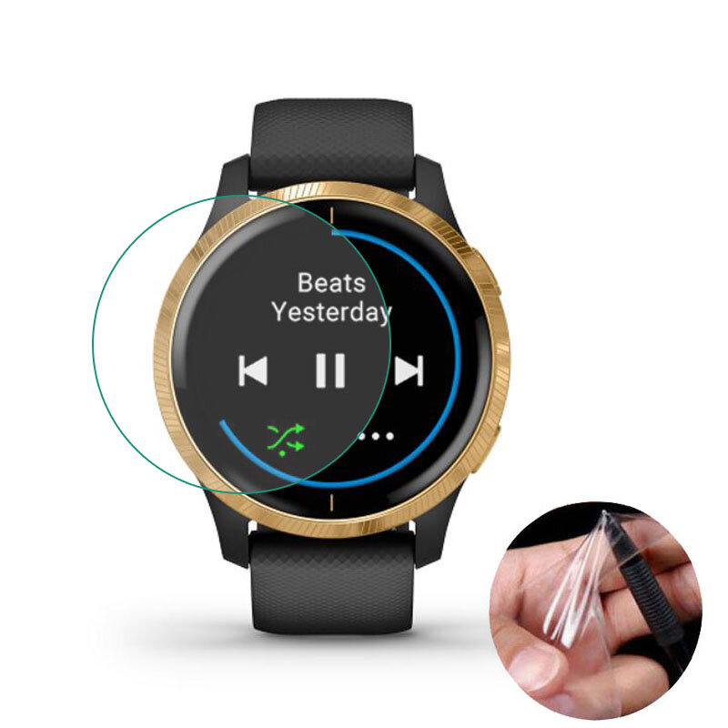 Película protetora transparente macia para relógio inteligente, 5 peças para garmin lua smartwatch capa protetora de tela cheia (não é vidro)