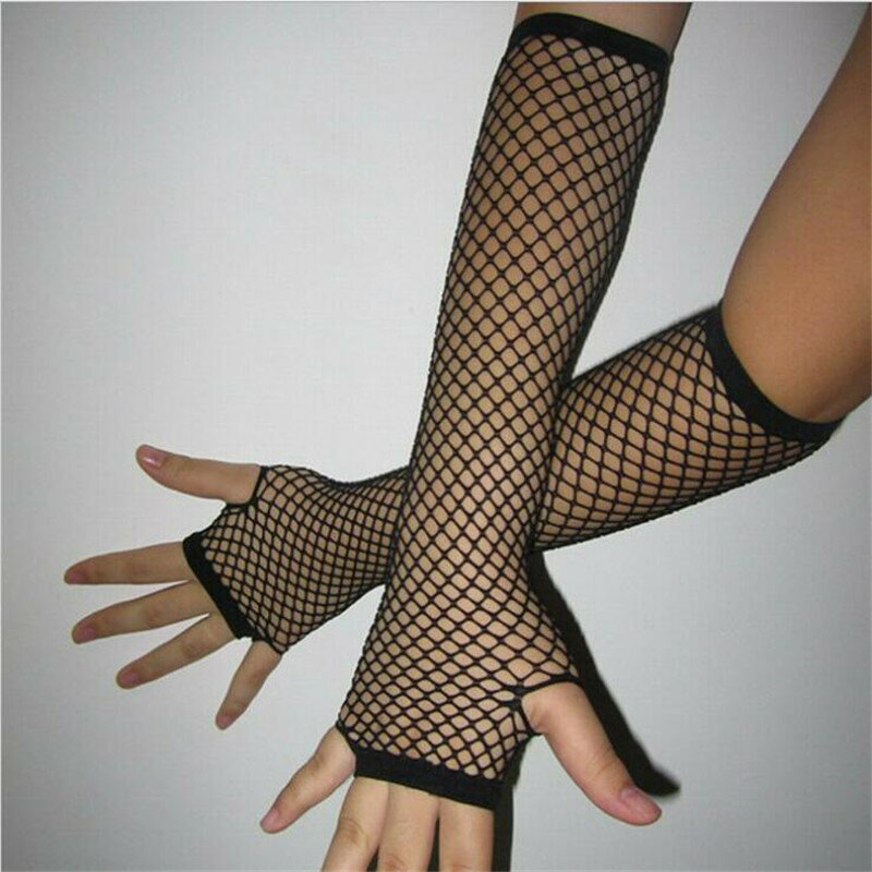 Новые модные неоновые длинные перчатки с манжетами для ног вечерние чная одежда, нарядное платье для женщин, сексуальные красивые теплые перчатки, сетчатые без пальцев