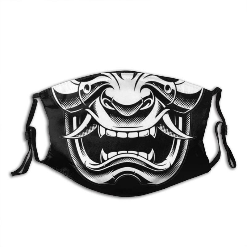Máscara facial samurai branca de crianças e adultos, máscara de proteção para o rosto das novas informações, desvio social, normal, proteção facial para crianças