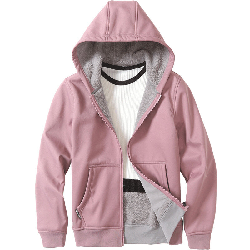 MRMT 여성용 야외 소프트 쉘 재킷, 방풍 방수 벨벳 두꺼운 따뜻한 재킷, 후드 코트 스웨터, 2024 브랜드 신상