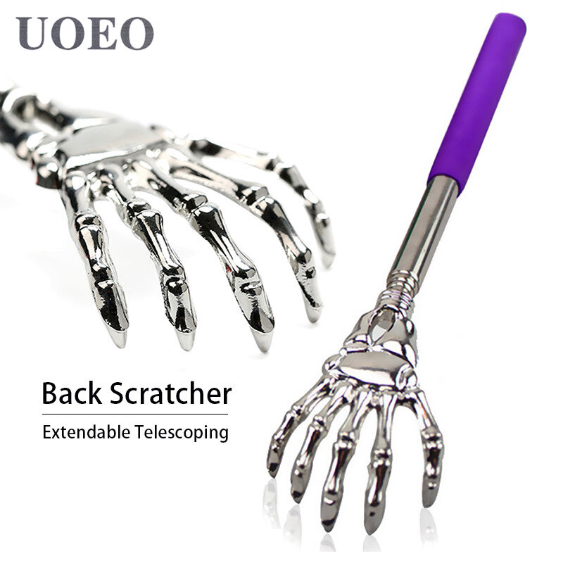 UOEO Back Scratcher Telescopic Scratching Backscratcher Massager Back Scraper Extendable Telescoping Itch Relief Random Color