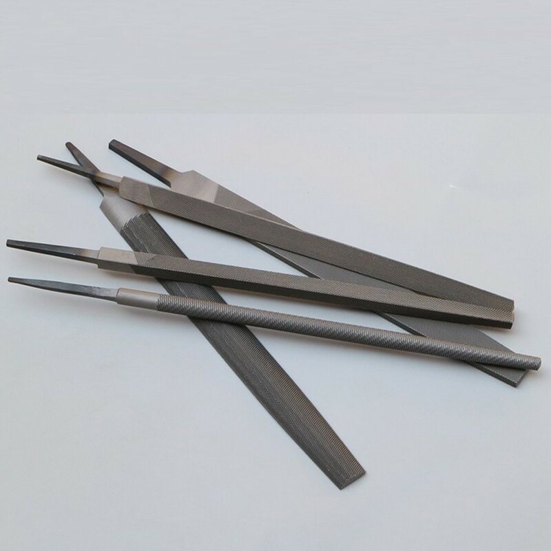 Ferramentas do ofício do Woodworking do metal, limas de aço sem punho, projeto liso quadrado triangular redondo do corte, 6 ", 150mm